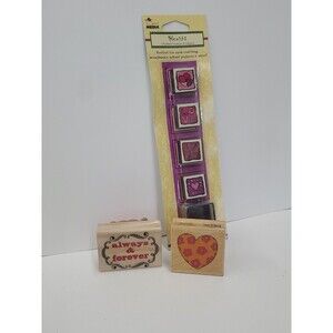 Stamp - Lot‎ Of 3 (Valentines Day) Hearts/Love/Crafts/Journal/Scrapbook/Paper #2